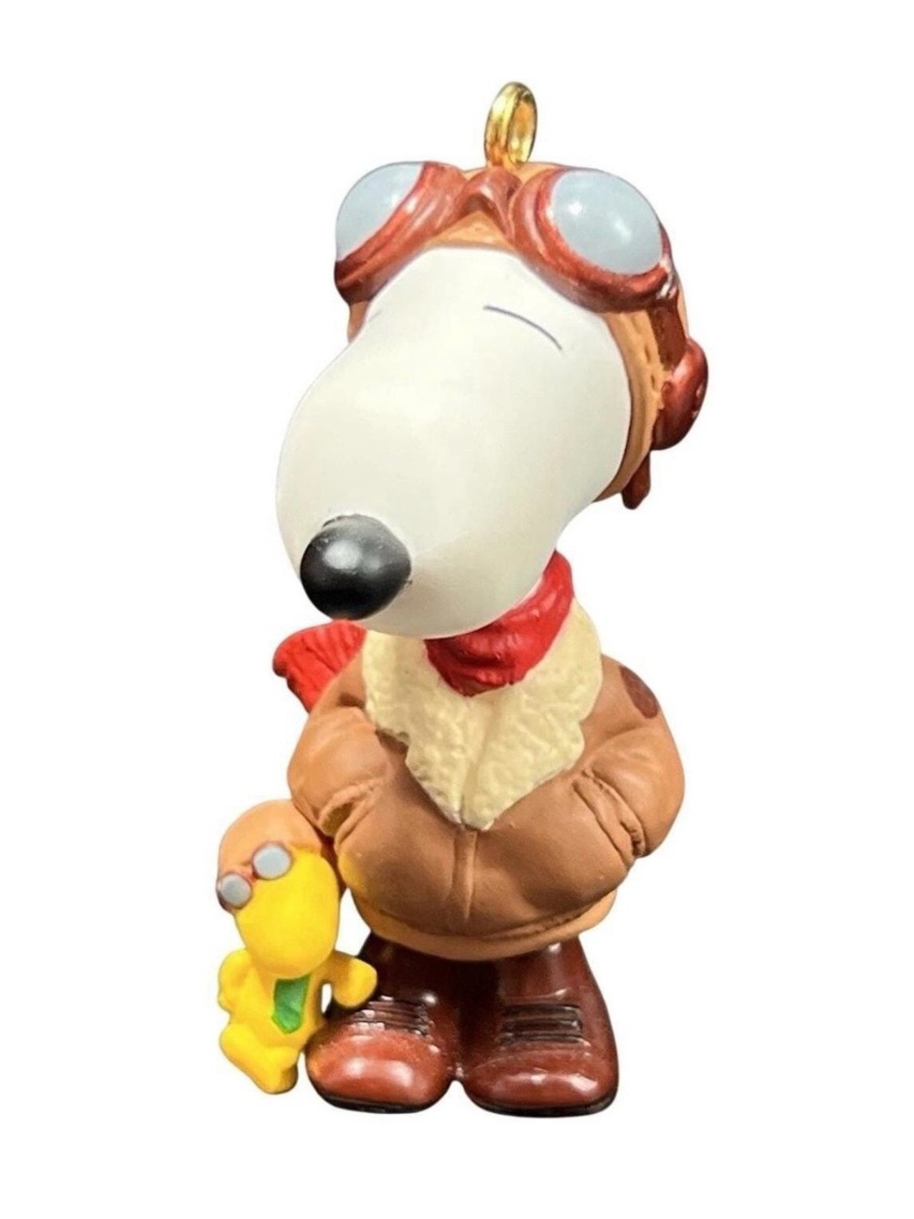 1999 Famous Flying Ace Hallmark Snoopy Pilot Ornament